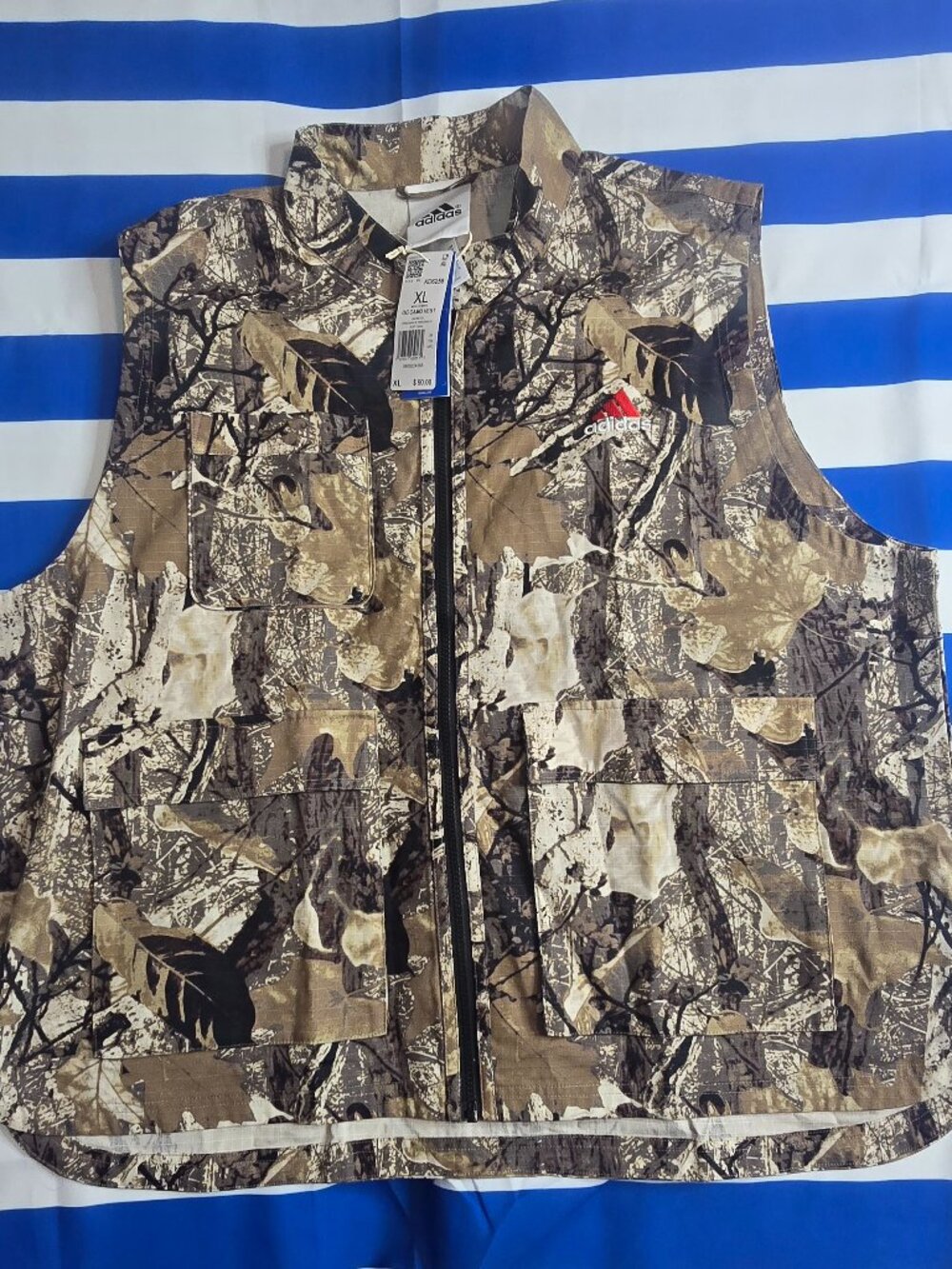 Adidas Originals Camo Vest Brown Green KD6258 XL